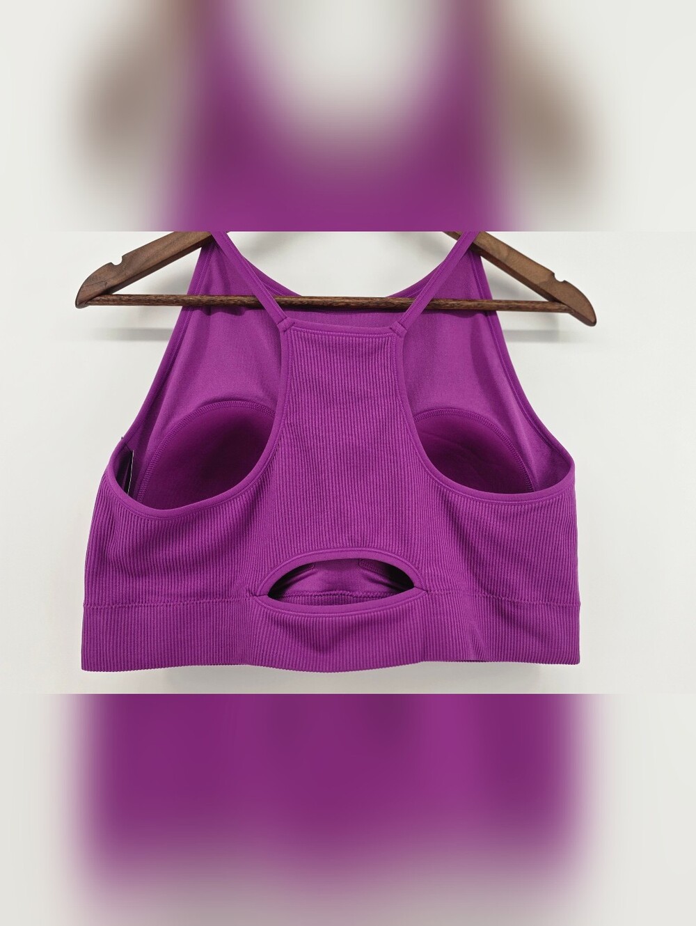 Torrid Seamless Rib High Neck Bralette Byzantium Purple - Size 3 / Plus Size 3X - Picture 10 of 17